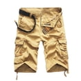 thumbnail image 1 of pstuiky Pantalones cortos de entrenamiento para hombre, Pantalones cortos cargo para hombre, multibolsillos, holgados, para playa y verano Pantalones cortos para correr para hombre, 1 of 2