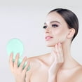 thumbnail image 6 of Siloon Travel Makeup Mirror with Light, 1x/10x Compact Magnifying Mirror,Handheld 2-Sided Pocket Mirror,Led Small Mirror for Purse,3.5in Hand Mirror,Travel Size Mirror for Handbag,Gift,Green, 6 of 7