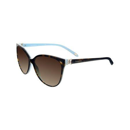 Tiffany & Co Women's Gradient TF4089B-81343B-58 Black Aviator Sunglasses