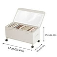 thumbnail image 3 of TopLLC Under Bed Storage With Wheels Larger Under Bed Storage Containers With Clear Lids Under Bed Shoe Organizer Rolling Under Bed Storage Drawers For Shoes Clothes Underbed Storage Basket, 3 of 5