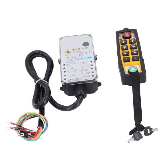 Control remoto de Polipasto inalámbrico, DC24V REPTIVO Libf Control industrial Remoto Prueba FRECUENCIA DE 800MHZ CON LUZ INDICADORA LED SAR INICIO DE GENERADOR