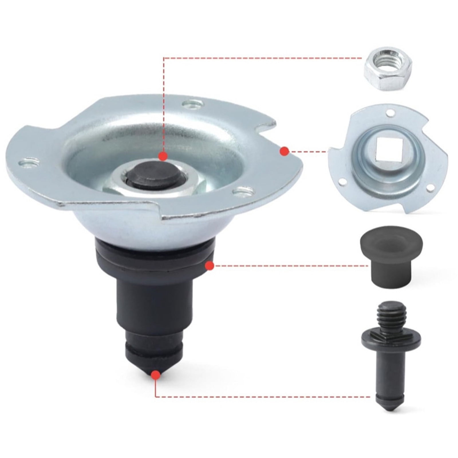 ARCADORA Dryer Drum Support Shaft And Bearing Assembly Steel Material OE WE3M32 For GE for Kenmore for Hotpoint Dryer Replacement Parts