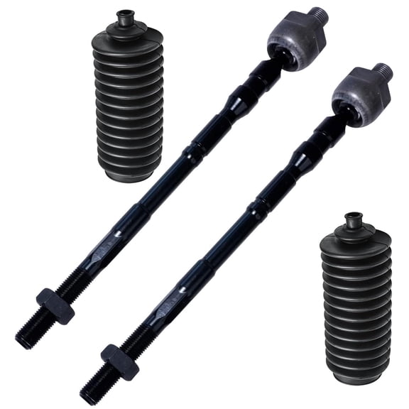 Detroit Axle - Front Inner Tie Rods Kit for 2003-2008 Subaru Forester 2004-2011 Impreza 2010-2014 Outback Legacy 2 Inner Tie Rod End Links 2 Boots Replacement