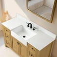 thumbnail image 6 of Design Element Burbank 54" Single Sink Oak Bath Vanity with White Quartz Top, 6 of 18