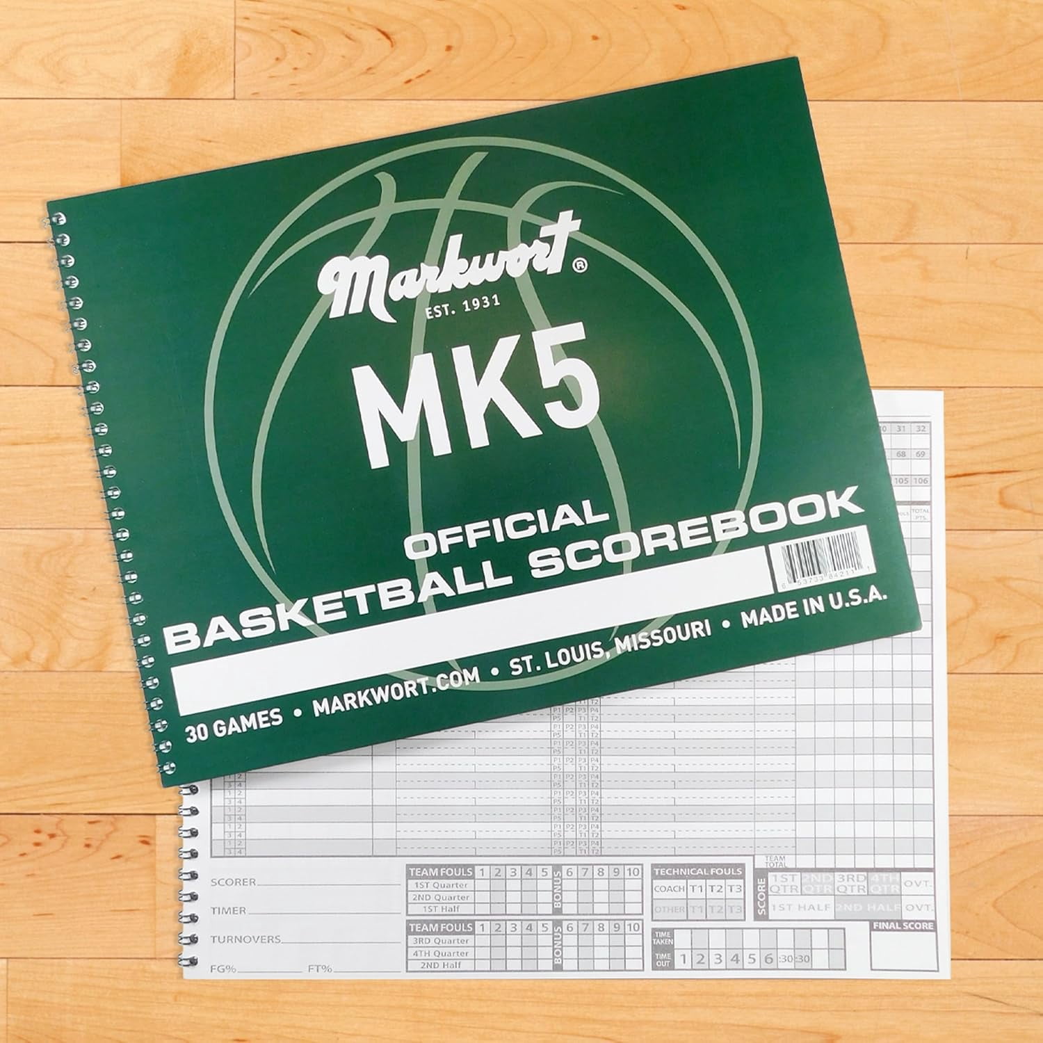 Markwort Mark V Basketball Scorebook - Thumbnail 4
