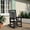 Classic Black, variant on Oversized HDPE Outdoor Rocking Chair, All-Weather High Back Porch Rocker, Teak