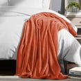 thumbnail image 4 of Moonlight20015 Fleece Blanket, Soft Microplush, Lightweight, Thick And Warm Cozy Comforter, Twin (60x80) Rust, 4 of 10