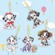 thumbnail image 3 of (LY461) (Diamante Doble Cara 5 Piezas) Llavero Con DIY Animal Dálmata, 3 of 9