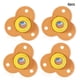 thumbnail image 5 of Injueey 4 piezas de ruedas de acero inoxidable, cajas de almacenamiento de rotación de 360 grados, ruedas universales, mejora de muebles Almacenamiento y organización del hogar naranja, 5 of 6