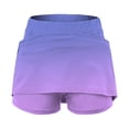 thumbnail image 3 of MKLEKYY Falda Corta para Mujer, Elástica, de Yoga, Color, Deportiva, Ligera, de Cintura Alta, Ajustada, con Estampado para Correr, 2024, 3 of 3