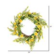 thumbnail image 2 of Vickerman FY195024 24 in. Artificial Yellow Sunflower Wreath, 2 of 2
