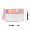 thumbnail image 2 of Tunhigl Versatile Snack Storage Bag with Zipper - Portable Waterproof Makeup & Toiletries Pouch for Travel and Everyday Use Pink, 2 of 6