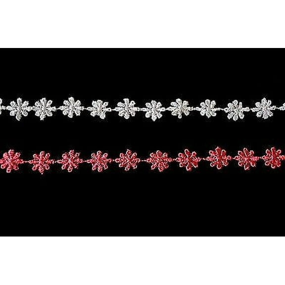 Lily 0.5" Ivory or Burgundy Dark Red Flower Venice Lace Trim DIY sewing by Yard