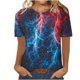 thumbnail image 5 of Camisetas Casuales de Manga Corta con Cuello de Tripulación Impresa de San Valentín Tee Gráfica Ligera Top 95% Poliéster 5% Elastano para el Uso Diario, Camiseta de Moda Cómoda, 5 of 9