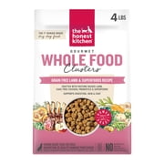 The Honest Kitchen Grain Free Lamb & Superfoods Gourmet Whole Food Clusters, Human Grade Dry Dog Food for Adult Dogs, Vet-Recommended Nutritional Support for Skin, Coat & Digestion, 4 lb Bag