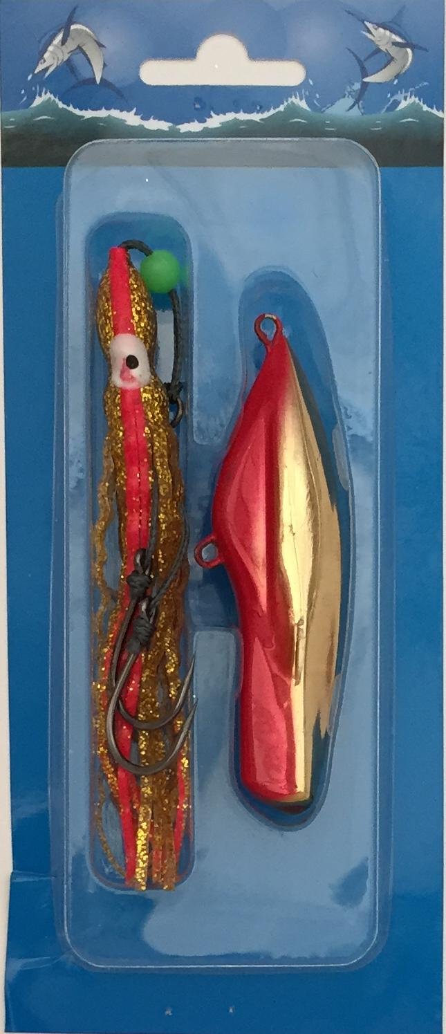 Knife Pirates Metal Jig SB 190g 6.7oz Red Gold 3 Packs