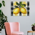 thumbnail image 3 of Chilfamy Lemons Print On Canvas Wall Decor for Bathroom and Bedroom, Ready To Hang Home Art Decor for Kitchen, Modern Wall Pictures 16x12in, 3 of 6