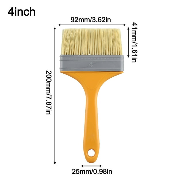 1Pc Plastic Handle Paint Brushes for Wall And Furniture Paint Painting Brushes 4Inch