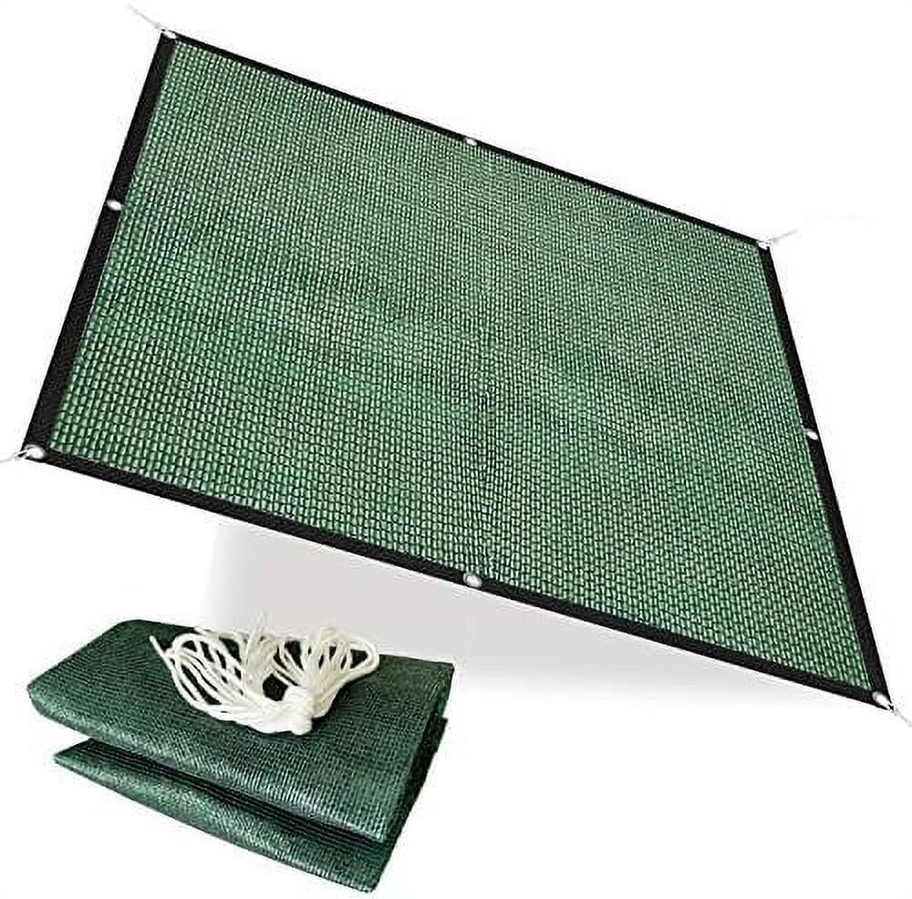 HDPE 50 Sun Block Garden Netting Mesh (6' X 8', Green)