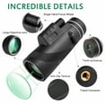 thumbnail image 4 of Birdeem 40X60 Zoom Optical Hd Lens Monocular Telescope+ Tripod+ Clip for Universal Phone, 4 of 12