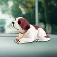 thumbnail image 6 of HBBKVI Nodding Dog Car Ornament Shaking Head Dog Resin Cute Doll Car Interior Cute Car Decoration Products Room Decor Desk Decor, 6 of 7