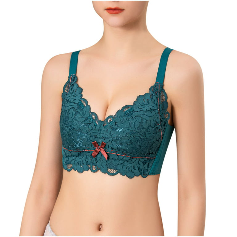 Bigersell Full Coverage Bra Ladies Comfortable Breathable No Underwire Lace  Push-Up Adjustment Lift Bra Woman Underwear Big & Tall Size Sports Bra
