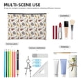 thumbnail image 4 of Zufioo Guitar Print DuPont Paper Portable Toiletry Bag, 8.9x6.5 inch Zippered Hand-held Paper Cosmetic Bag Storage Tool Kit, 4 of 7