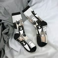 thumbnail image 5 of Logiee Colors Cats Print Adult Socks for Men & Women,Calf Socks, Ankle Socks,Boots Socks,Breathable Casual Sock,Unisex Crew Socks, 5 of 6