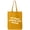 Gold, variant on Do What Makes You Happy Cotton Canvas Tote Bag