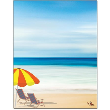 Life's a Beach Letterhead, Printer & Copier Paper, 100 Sheets per Pack