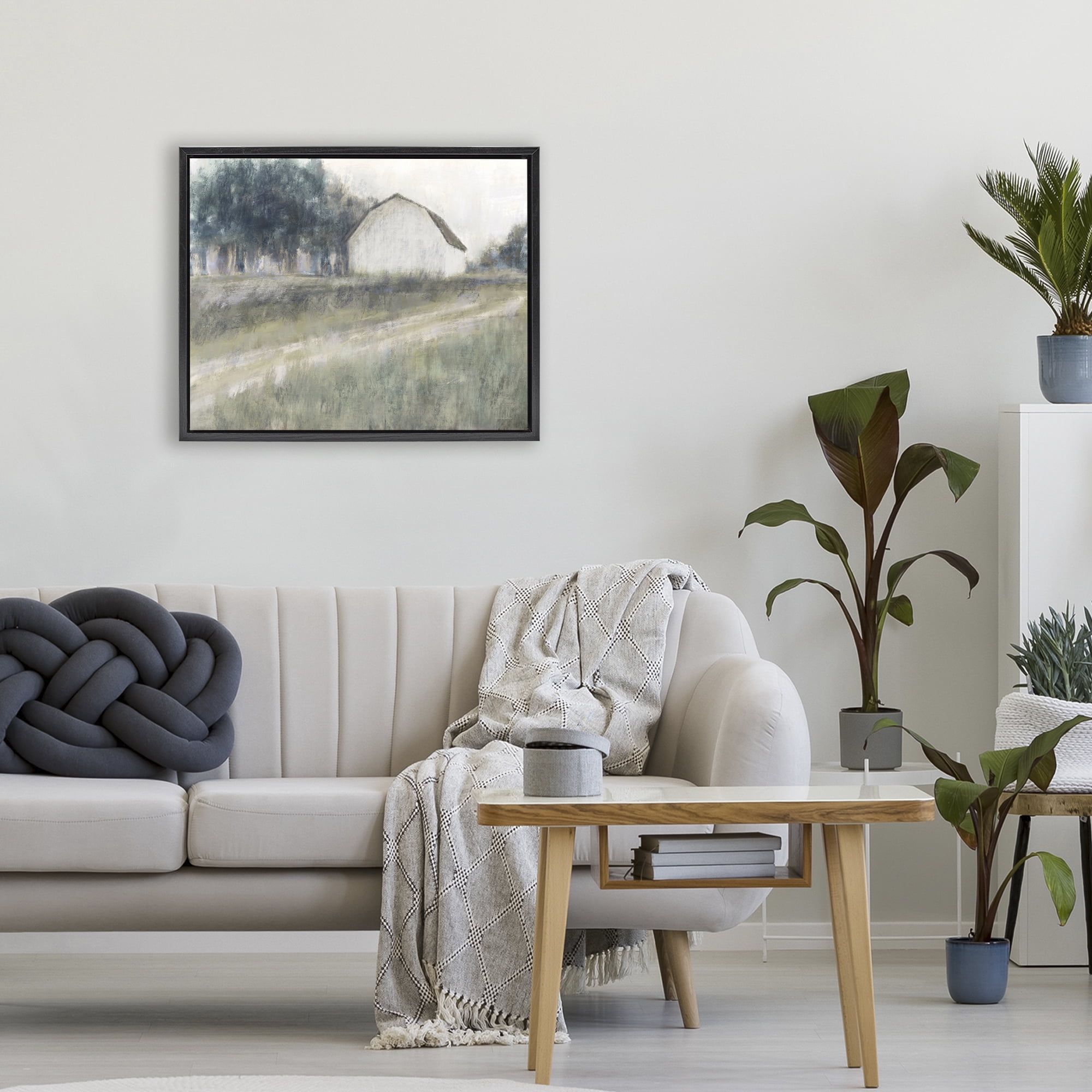Stupell Industries Another Path Abstraction Black Framed Floater Canvas Wall Art, design by Kamdon Kreations