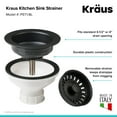 thumbnail image 4 of Kraus PST1-BL Kitchen Sink Basket Strainer, Black, 4 of 4