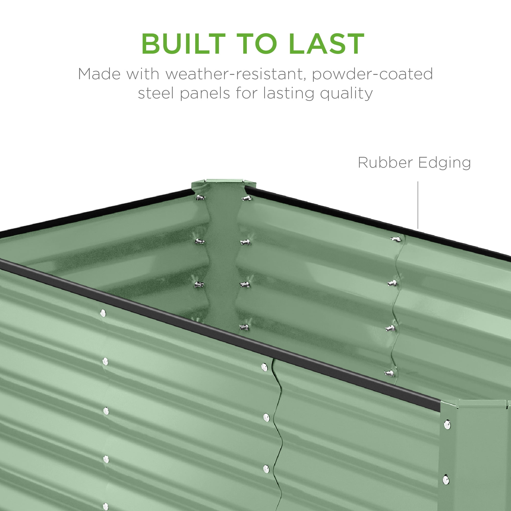 送料込　2本セット Best Choice Products Outdoor Metal Raised Garden Bed