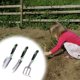 thumbnail image 4 of Juego de herramientas de jardinería, mango ergonómico antideslizante, herramientas de jardinería resistentes para aflojar la tierra y plantar, kit de 3 piezas de herramientas de aleación de aluminio, 4 of 5