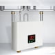 thumbnail image 4 of Calentador de agua eléctrico instantáneo, mini termostato inversor inteligente, calentador de agua pequeño, control táctil + control remoto, pantalla a color grande, 3000 W, estándar europeo, 220 V,, 4 of 5