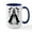 White/Navy Inside, variant on CafePress - Halloween Bride - 15 oz Ceramic Large White Novelty Mug
