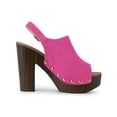 thumbnail image 3 of BLISSFUL STEP Valentine's Women's Shoes Chunky Heel Buckle Slingback Chunky Platform Sandals Hot Pink 7, 3 of 8