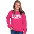 thumbnail image 5 of Greatest is Love Corinthians 13:13 Women Crewneck Sweatshirt Brisco Brands S, 5 of 6