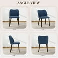 thumbnail image 5 of AFO Mid Century Modern Dining Chairs Set of 4, Upholstered Parson Fabric Side Chairs with Rubberwood Legs, Blue, 5 of 7