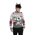 thumbnail image 4 of Jollidays Men's Shark Hunt Ugly Christmas Sweater, Sizes S-2XL, 4 of 6