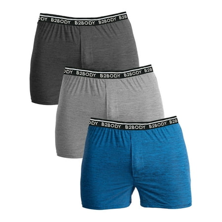 

B2BODY Breathable Boxers with Soft Comfort Waistband for Men Small to Big and Tall Cool Touch Boxer