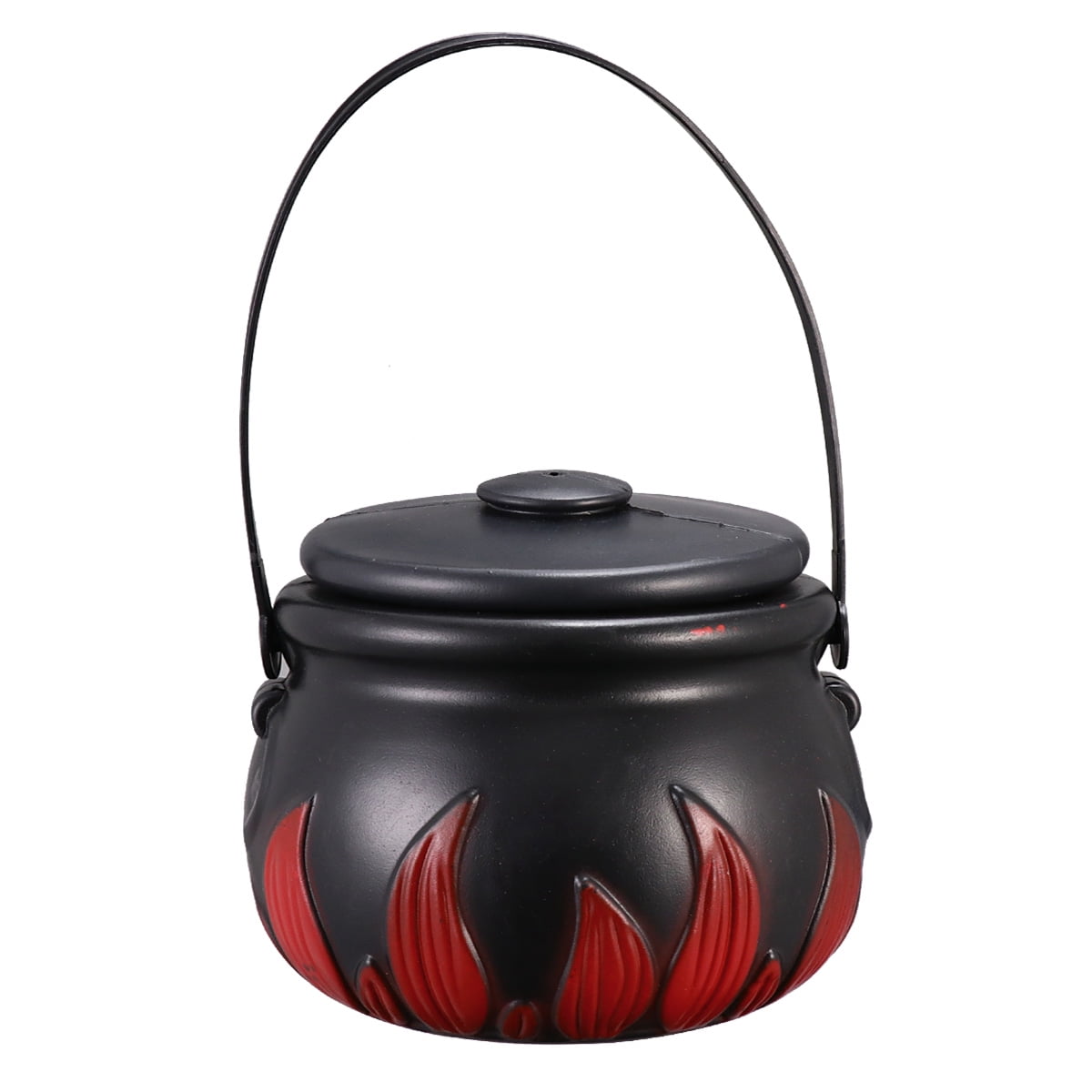 Frcolor Cauldron Candy Halloween Mini Bucket Plastic Black Kettle Pot Witches Bowl Buckets Kids