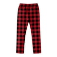 thumbnail image 6 of Dwelliawo Cute Pajama Pants Soft Flannel Pajamas Stretch Comfy Plaid Flannel Pajama Bottom Cute Christmas Red Plaid Pants Sleepwear Red L, 6 of 6
