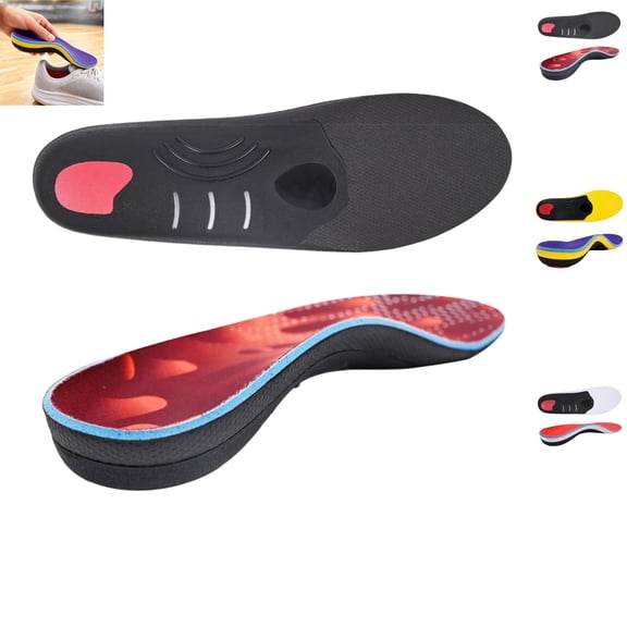 Advanced Orthopedic Shoe Inserts for Men & Women – Cushioned Arch Support, Shock Absorption, and Breathable PU Leather for All-Day Comfort