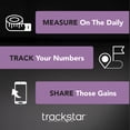 thumbnail image 3 of trackstar Wide-Platform Silver Digital Weight Scale | 550 lb Weight Capacity | trackstar Monitoring App | Bluetooth iOS & Android Compatible | Measure, Track, and Share Results, 3 of 13