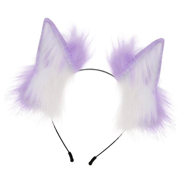 Pinza para el pelo con orejas de felpa perfecl Decoración de diadema para Halloween