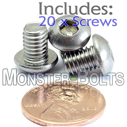 M5-0.80 x 40MM Button Head Socket Cap Screws ISO 7380 Stainless Steel Qty 100 