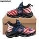 thumbnail image 1 of Zapatillas clásicas de moda para mujer, diseño artístico con estampado de bandera estadounidense, zapatos casuales con cordones, zapatillas deportivas para correr al aire libre, 1 of 6