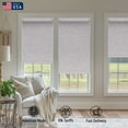 thumbnail image 3 of Keego 100% Blackout Roller Shades for Windows, Cordless Free-Stop Blinds for Windows with 4in Curved Cassette, Thermal Insulated, UV Protection, Made in USA (Silver, 76"W x 52"H), 3 of 5