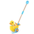thumbnail image 1 of Battat – Juguete de empuje para caminar – Pato de madera – Camina y aletea – Sonidos tontos y cabeza de Bobble – 12 meses + – Pato Quack & Go, 1 of 5